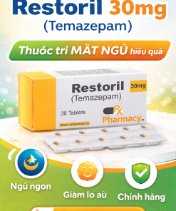 Restoril 30mg (Temazepam) – Thuốc điều trị mất ngủ hiệu quả