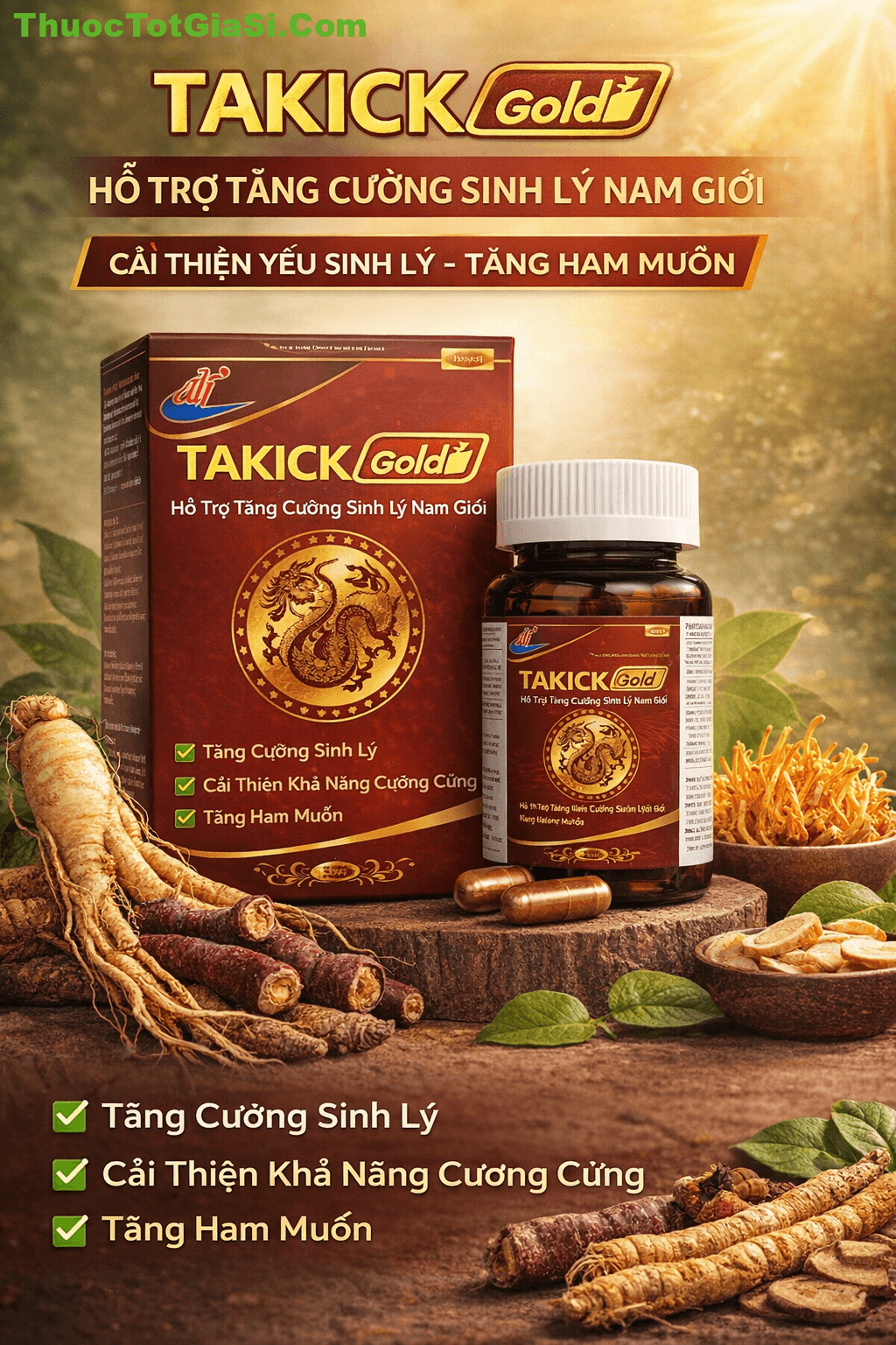 Takick Gold – Hỗ Trợ Tăng Cường Sinh Lý Nam, Cải Thiện Yếu Sinh Lý Takick Gold – Hỗ Trợ Tăng Cường Sinh Lý Nam, Cải Thiện Yếu Sinh Lý
