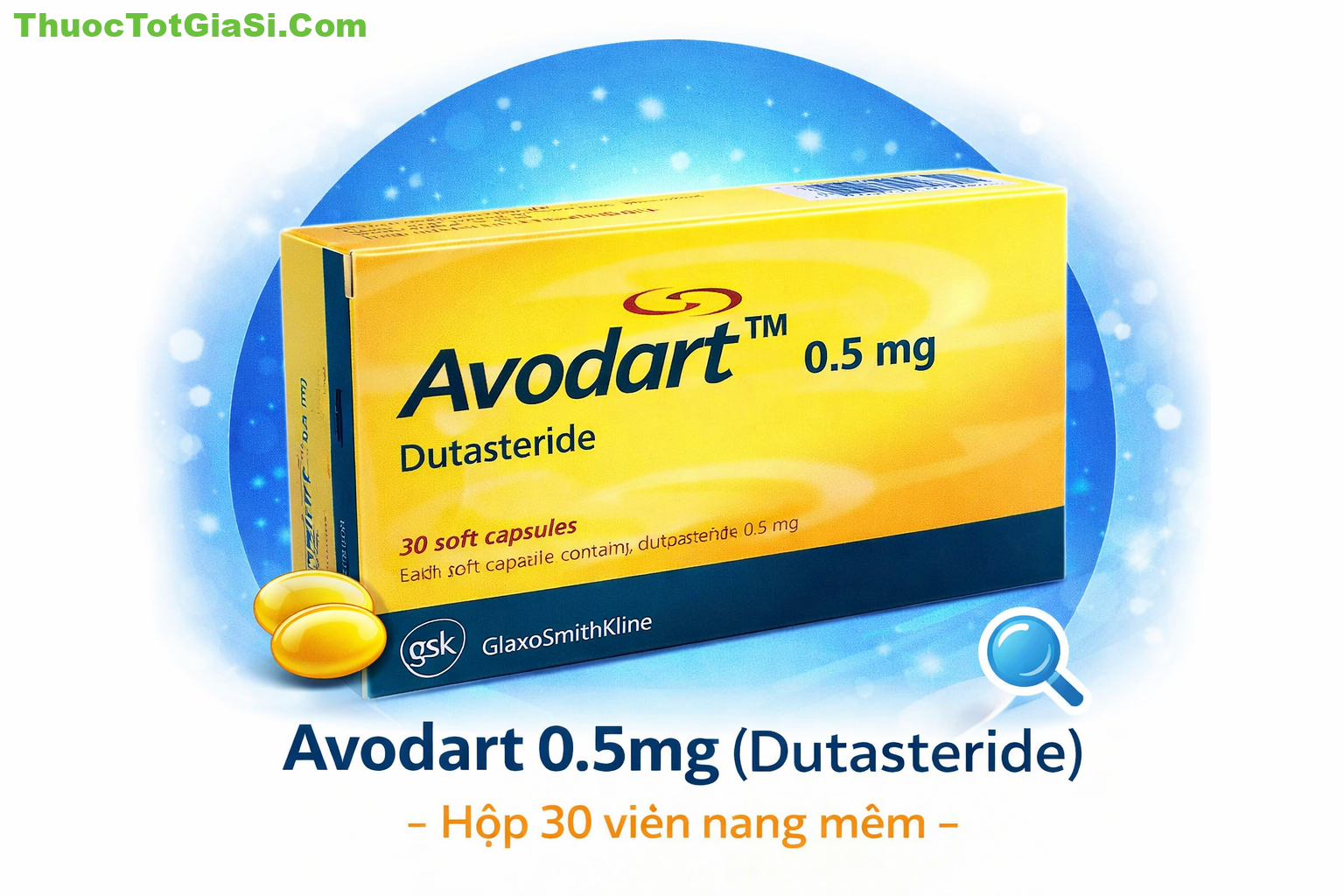Avodart 0.5mg (Dutasteride) Avodart 0.5mg giá bao nhiêu | Dutasteride trị phì đại tuyến tiền liệt