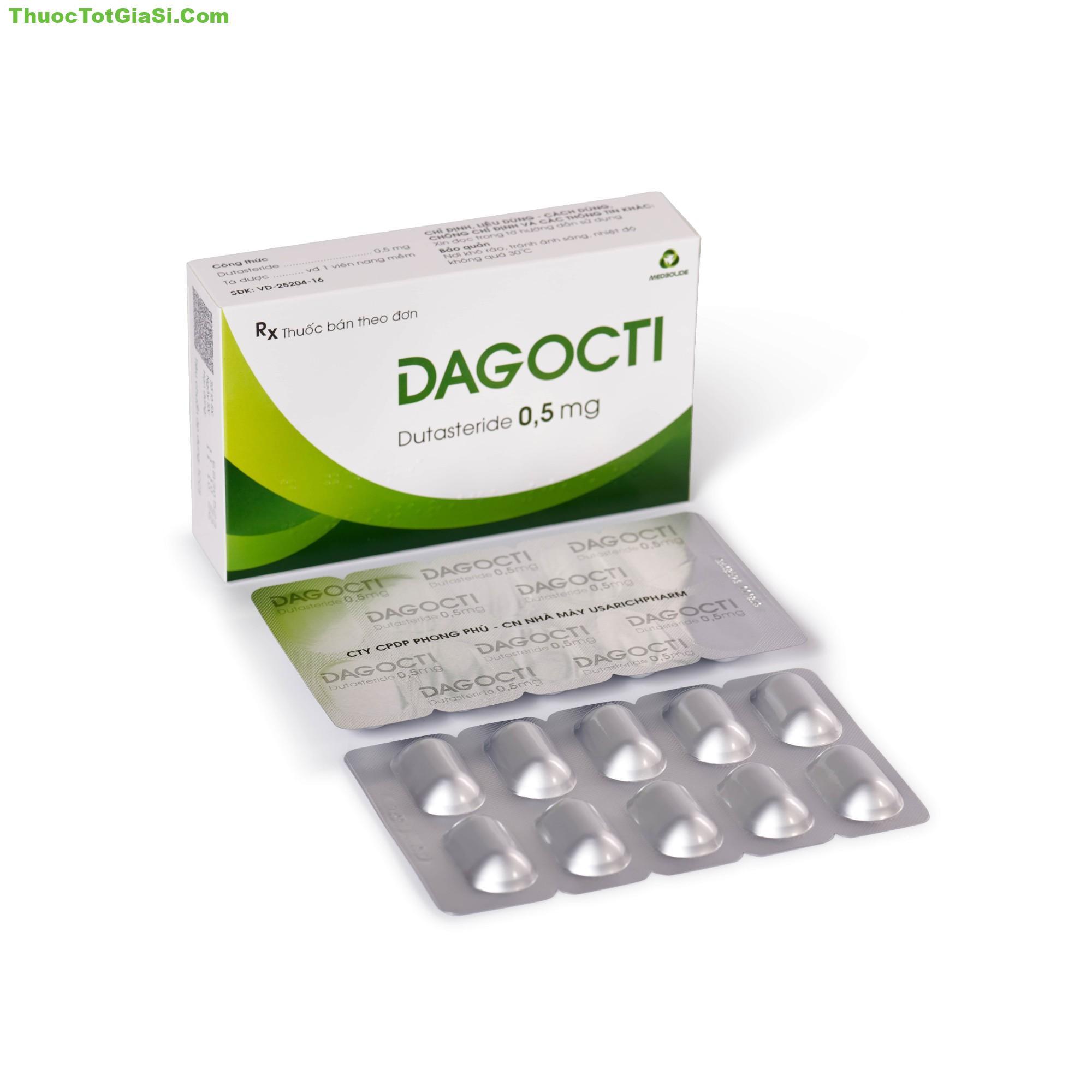 Dagocti Dutasteride 0.5mg – Thuốc trị phì đại tuyến tiền liệt hiệu quả, giá tốt 2 DAGOCTI (Dutasterid 0.5mg) giá bao nhiêu? công dụng gì? thuoctotgiasi.com
