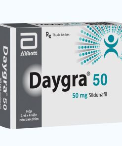 Daygra 50 (Sildenafil 50mg) Abbott Mỹ điều trị rối loạn cương dương thay thế Viagra (4 viên)
