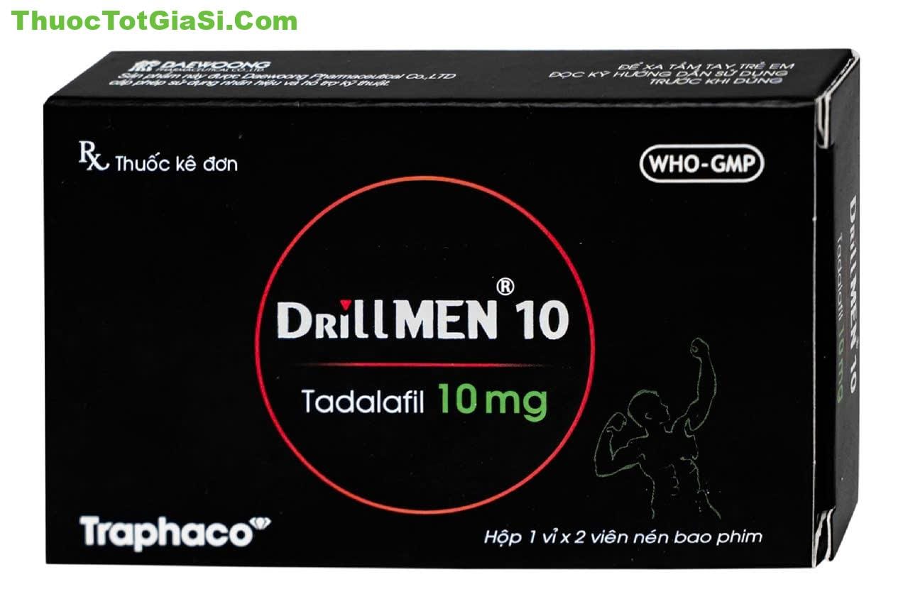 Drillmen 10 (Tadalafil 10mg) – Thuốc hỗ trợ điều trị rối loạn cương dương hiệu quả Drillmen 10 (Tadalafil 10mg) Traphaco – Thuốc điều trị rối loạn cương dương