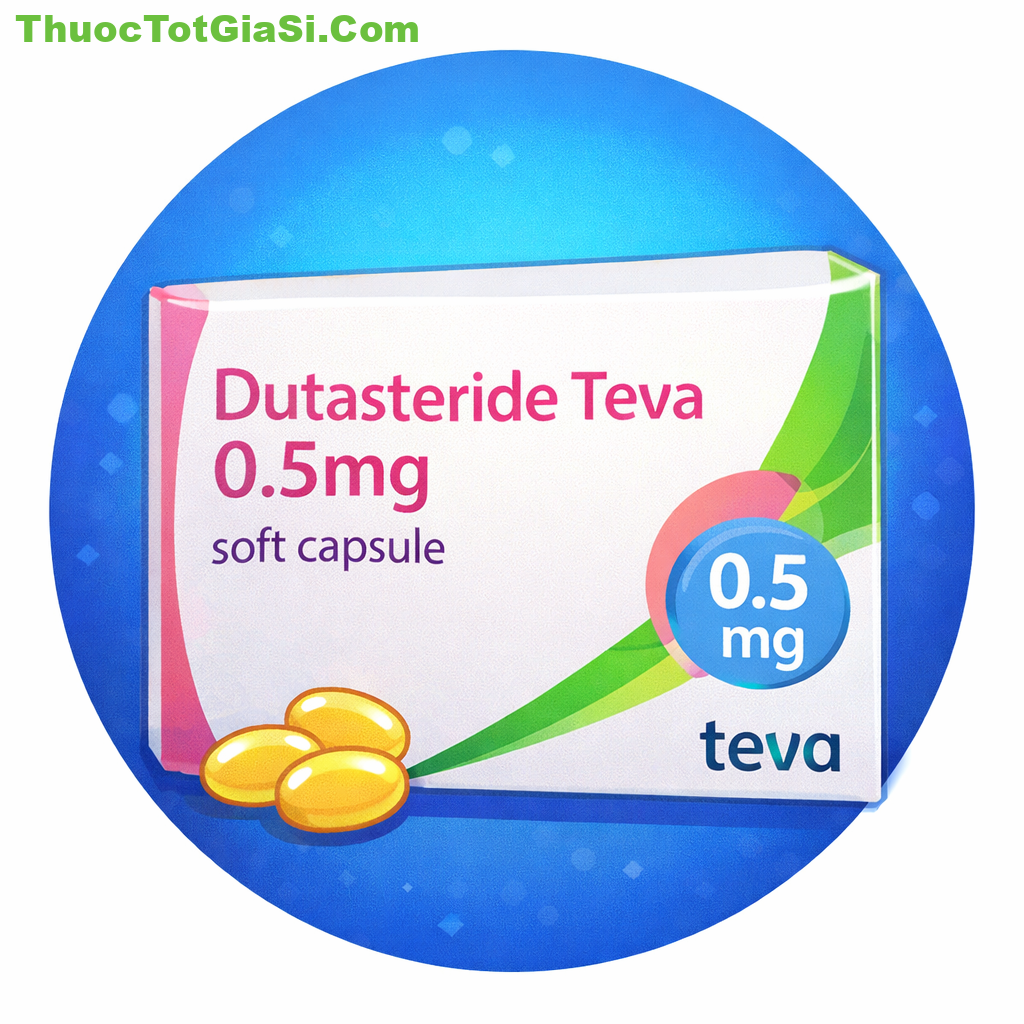 Dutasteride Teva 0.5mg Dutasteride Teva 0.5mg – Thuốc trị phì đại tuyến tiền liệt giá tốt