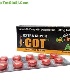Extra Super I-COT (Tadalafil 40mg & Dapoxetine 100mg) – Thuốc trị rối loạn cương dương, xuất tinh sớm, kéo dài thời gian quan hệ hiệu quả