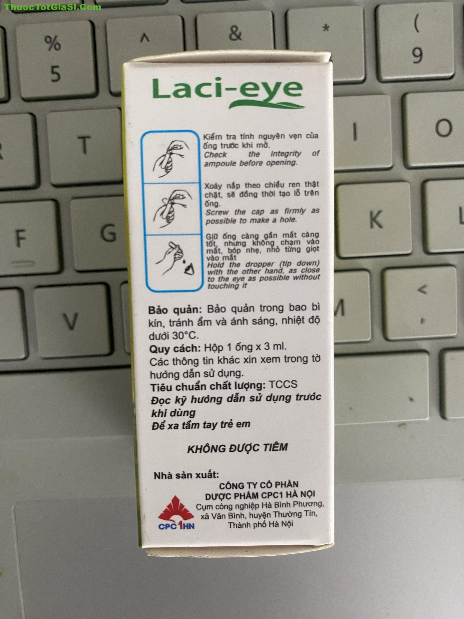 Laci-eye 0.3% (Hydroxypropyl Methylcellulose 0.3%) – Thuốc nhỏ mắt dưỡng ẩm, giảm khô mắt hiệu quả Laci-eye 0.3% (Hydroxypropyl Methylcellulose 0.3%) – Thuốc nhỏ mắt dưỡng ẩm, giảm khô mắt hiệu quả