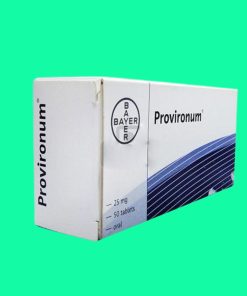 PROVIRONUM (Mesterolone 25 ) - thuốc bổ sung nội tiết tố nam, tăng cường hocmon nam - Bayer 1 Provironum|thuoctotgiasi