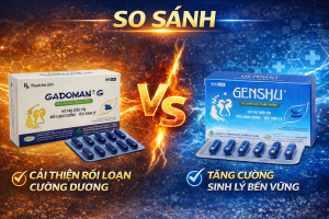 So sánh GADOMAN-G và GENSHU – Thuốc sinh lý nam nào tốt hơn?