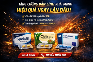 So sánh Spciafil vs Cialis vs Sildenafil – Nên chọn thuốc nào tốt nhất cho rối loạn cương dương?