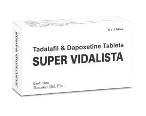 Super Vidalista (Tadalafil 20mg + Dapoxetine 60mg) – Thuốc cường dương kéo dài thời gian hiệu quả