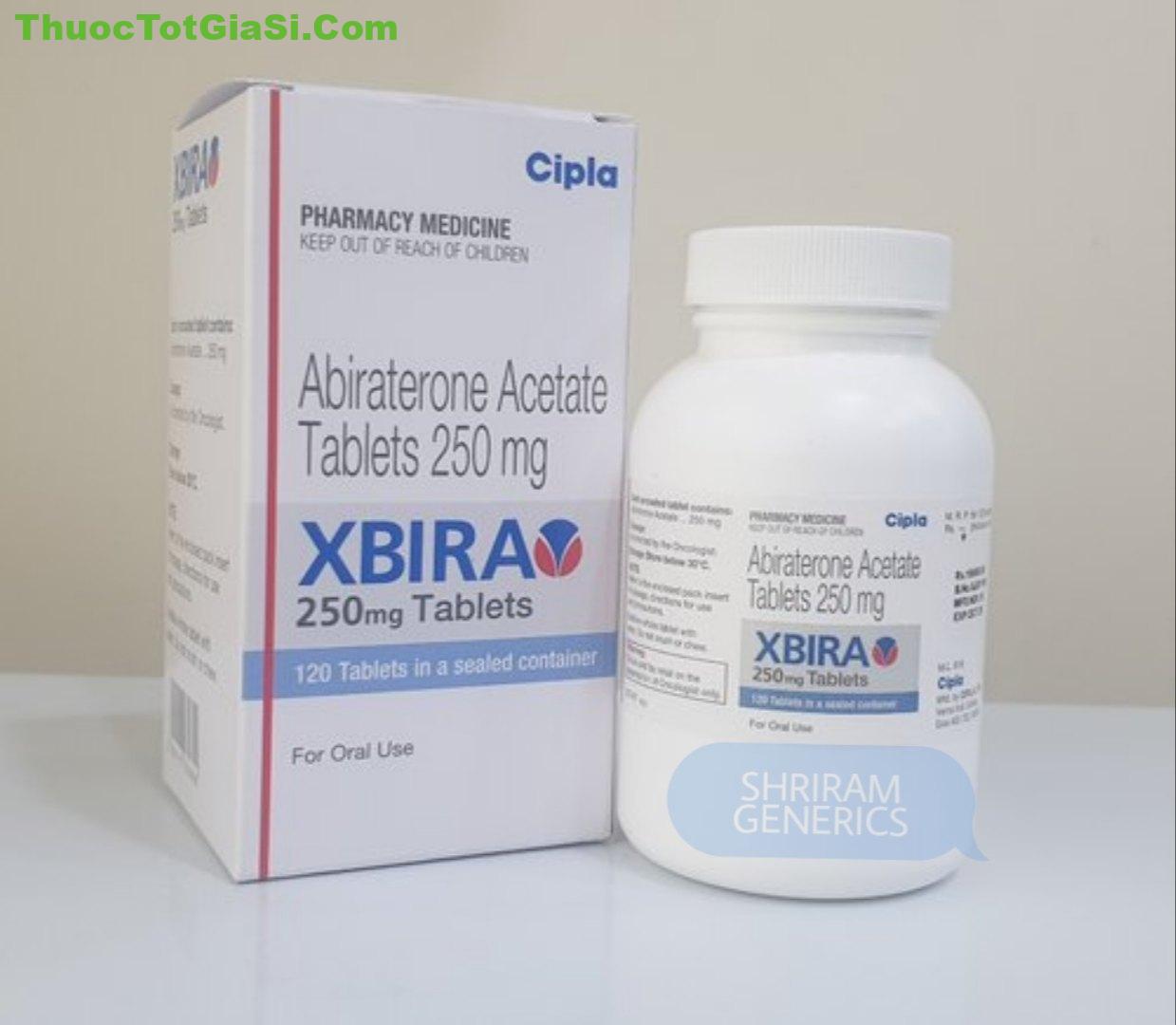 Xbira Abiraterone Acetate Tablets 250 Mg, Cipla giá bao nhiêu? mua ở đâu?