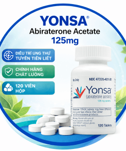 Yonsa 125mg (Abiraterone Acetate) – Giá bao nhiêu? | Thuốc ung thư tuyến tiền liệt