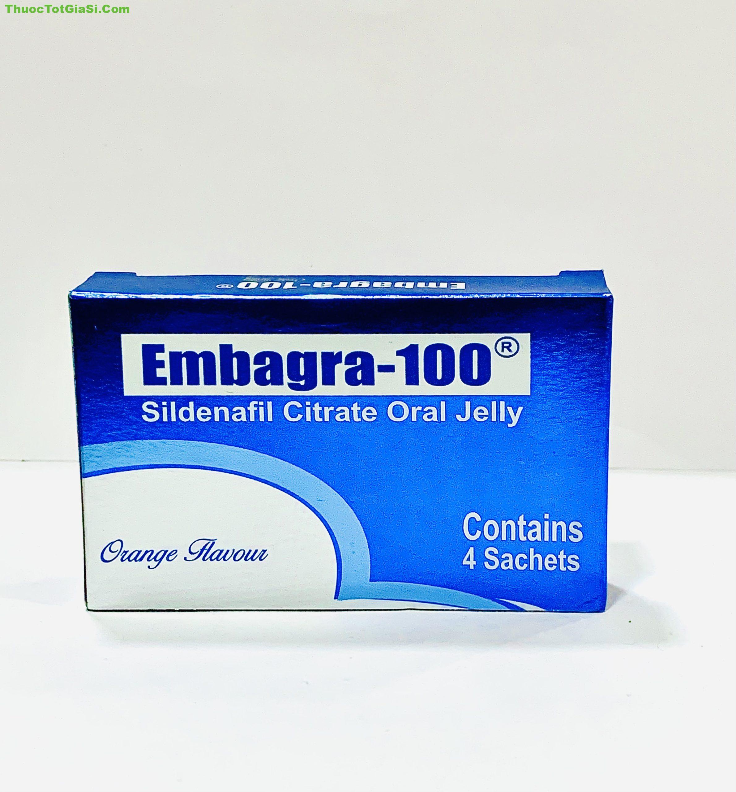 Embagra-100 Oral Jelly (Sildenafil) x4 | giá bao nhiêu?