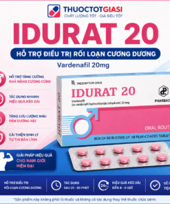 Idurat 20 (Vardenafil 20mg) – Thuốc Hỗ Trợ Điều Trị Rối Loạn Cương Dương Hiệu Quả Cho Nam Giới