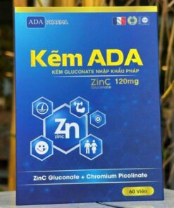Kẽm ADA Zinc 120mg – Công Dụng, Liều Dùng, Giá Bán Và Lưu Ý Khi Sử Dụng