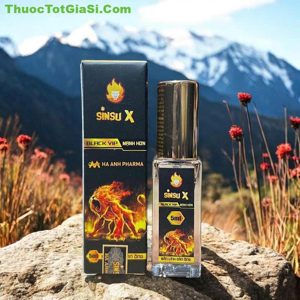 Sinsu X Sinsu X Black VIP 5ml – Tăng Cường Bản Lĩnh Phái Mạnh, Hỗ Trợ Sinh Lý Nam