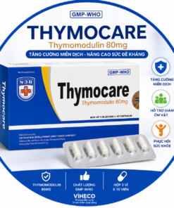 Thymocare Thymomodulin 80mg Viheco – Hỗ Trợ Tăng Cường Miễn Dịch, Nâng Cao Sức Đề Kháng