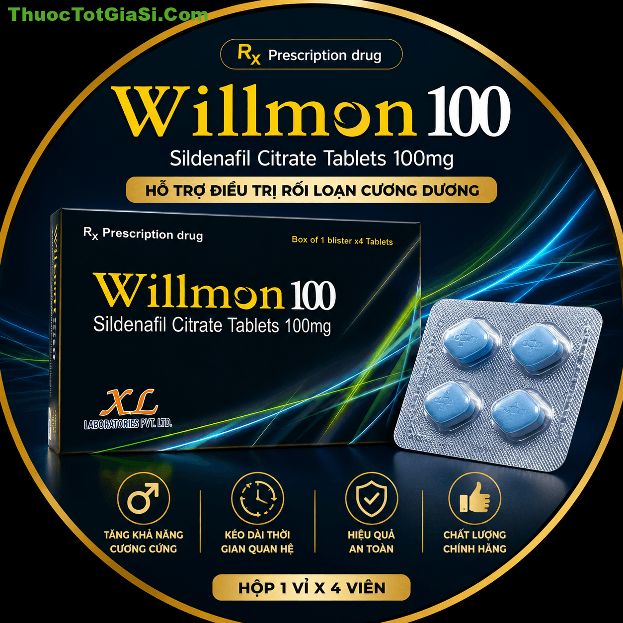 Willmon 100 (Sildenafil Citrate 100mg) – Công Dụng, Liều Dùng, Giá Bán Và Lưu Ý Khi Sử Dụng Willmon 100 (Sildenafil Citrate 100mg) – Công Dụng, Liều Dùng, Giá Bán Và Lưu Ý Khi Sử Dụng