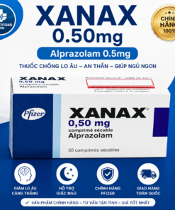 Xanax 0.50mg (Alprazolam) – Công Dụng, Liều Dùng, Giá Bán Và Lưu Ý Khi Sử Dụng