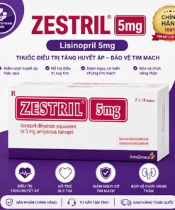 Zestril 5mg (Lisinopril) – Công Dụng, Liều Dùng, Giá Bán Và Lưu Ý Khi Sử Dụng