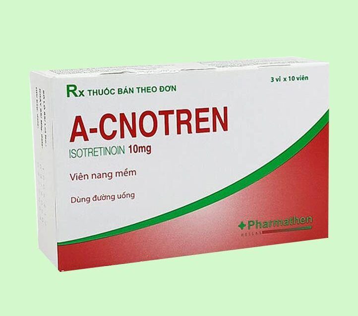 a-cnotren-10mg-isotretinoin-cong-dung-lieu-dung-gia-ban-va-luu-y-khi-su-dung-12831 A-CNOTREN 10mg (Isotretinoin) – Công dụng, Liều dùng, Giá bán và Lưu ý khi sử dụng