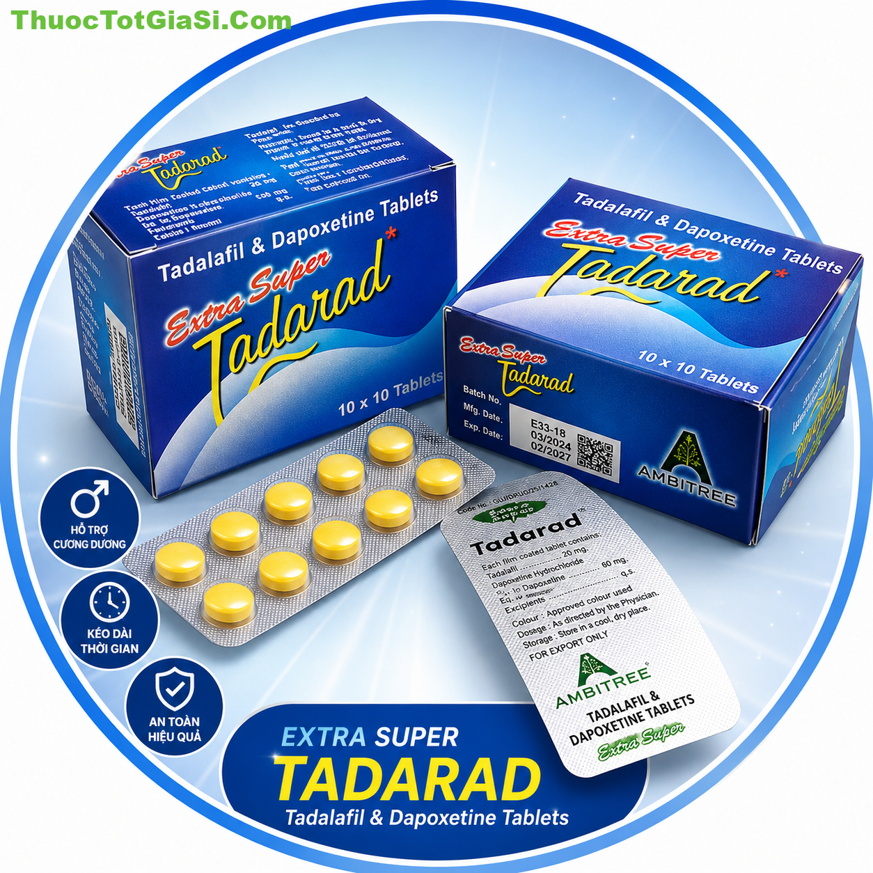 Extra Super Tadarad (Tadalafil & Dapoxetine Tablets) Extra Super Tadarad (Tadalafil & Dapoxetine Tablets)