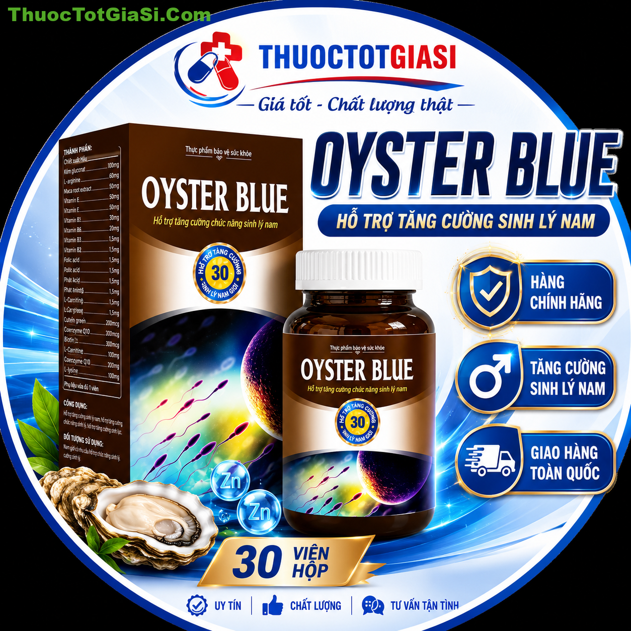 Oyster Blue là thuốc gì Công dụng, thành phần, cách dùng và giá bán Oyster Blue là thuốc gì? Công dụng, thành phần, cách dùng và giá bán