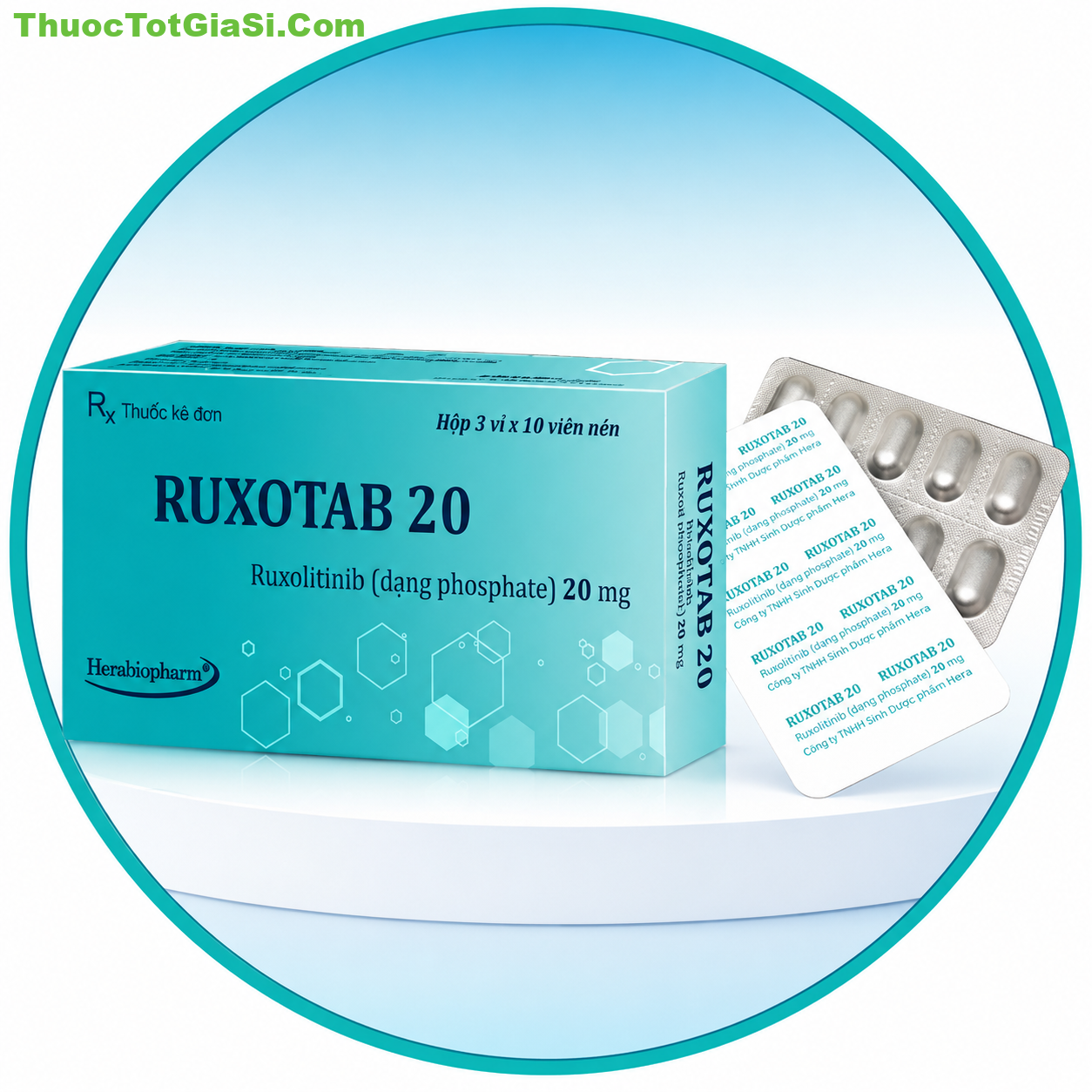 Ruxotab 20 (Ruxolitinib 20mg) Là Thuốc Gì Công Dụng, Liều Dùng Và Giá Bán Ruxotab 20 (Ruxolitinib 20mg) Là Thuốc Gì? Công Dụng, Liều Dùng Và Giá Bán