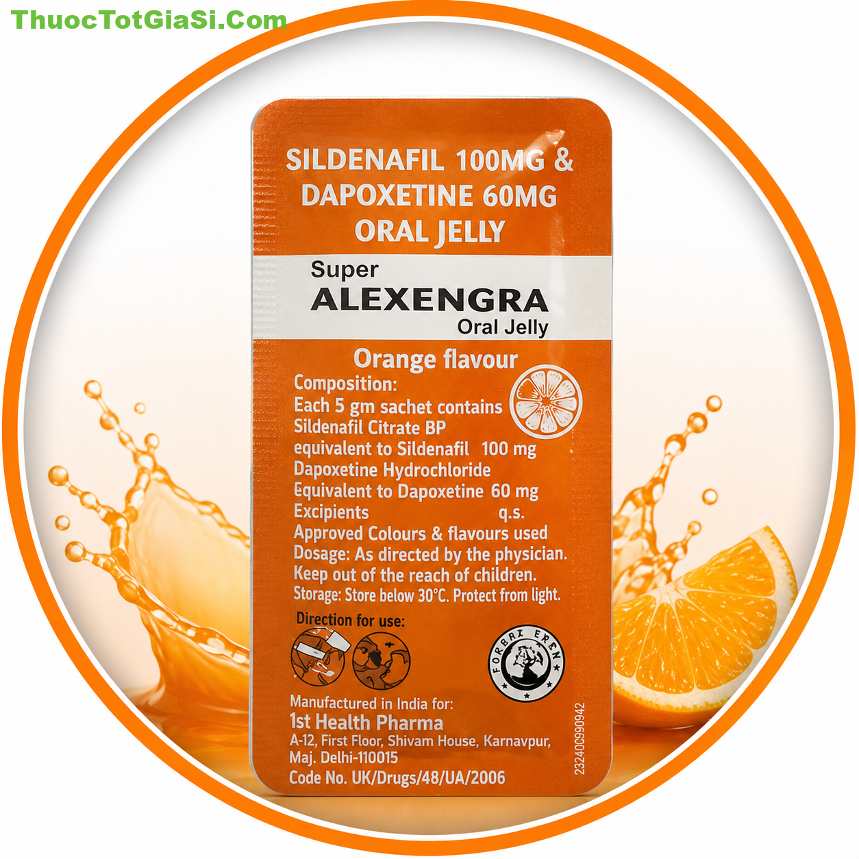 Super Alexengra Oral Jelly (Sildenafil 100mg + Dapoxetine 60mg) Super Alexengra Oral Jelly (Sildenafil 100mg + Dapoxetine 60mg)