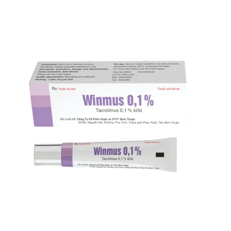 Winmus 0,1% (Tacrolimus 0,1%) gia bao nhieu? thuoctotgiasi.com