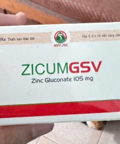 ZICUM GSV (Zinc Gluconate 105mg) là gì? Công dụng, cách dùng và giá bán