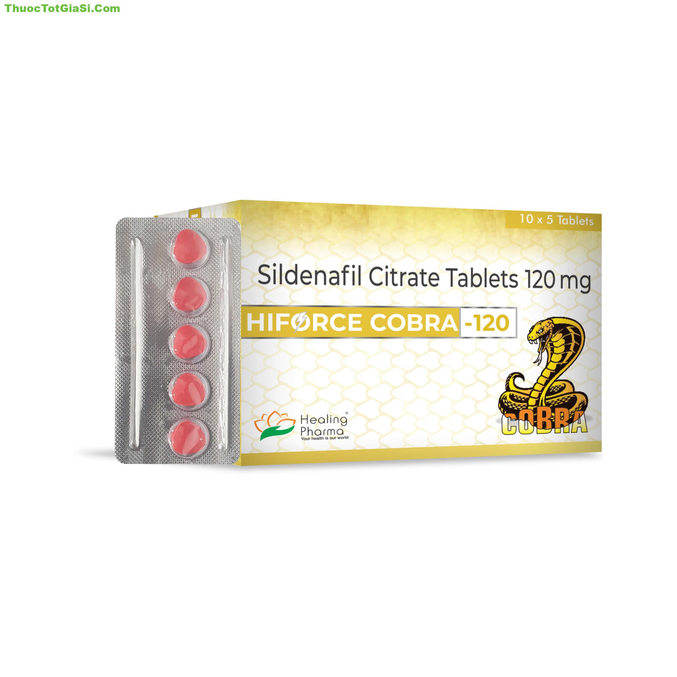 Cobra 120 (Sildenafil Citrate 120mg) – Công Dụng, Cách Dùng, Giá Bao Nhiêu? Mua Ở Đâu?
