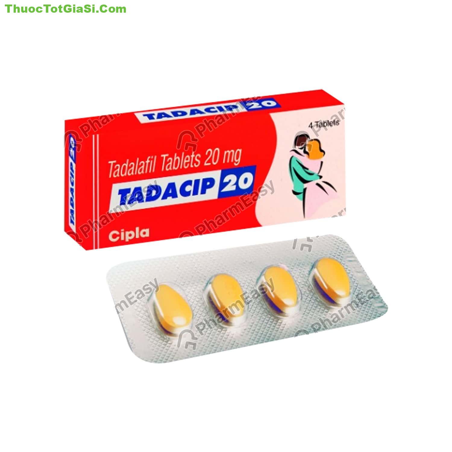 Tadacip 20 (Tadalafil 20mg) – Công Dụng, Cách Dùng, Giá Bán Và Lưu Ý