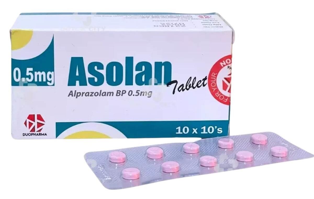asolan-0-5mg-alprazolam-cong-dung-lieu-dung-gia-ban-13627-2 Asolan 0.5mg (Alprazolam) – Công Dụng, Liều Dùng, Giá Bán