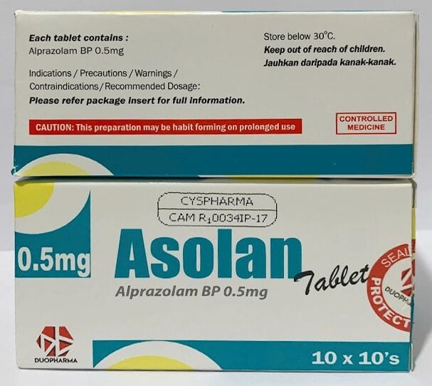 asolan-0-5mg-alprazolam-cong-dung-lieu-dung-gia-ban-13627 Asolan 0.5mg (Alprazolam) – Công Dụng, Liều Dùng, Giá Bán