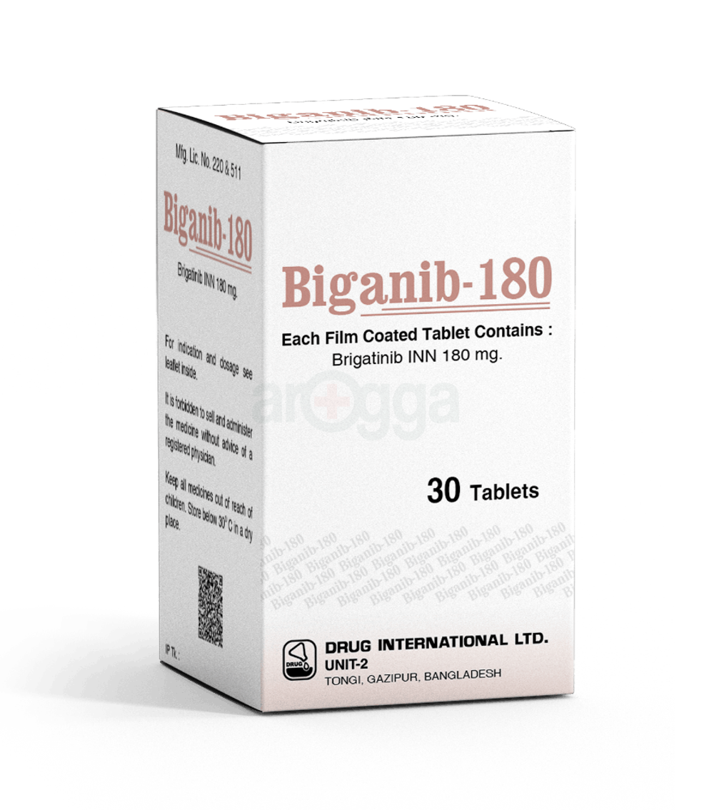 Biganib-180 (Brigatinib 180mg) Chính Hãng | Thuốc Điều Trị Ung Thư Phổi ALK | Thuốc Tốt Giá Sỉ 2 Biganib 180 price in Bangladesh | Arogga Online Pharmacy