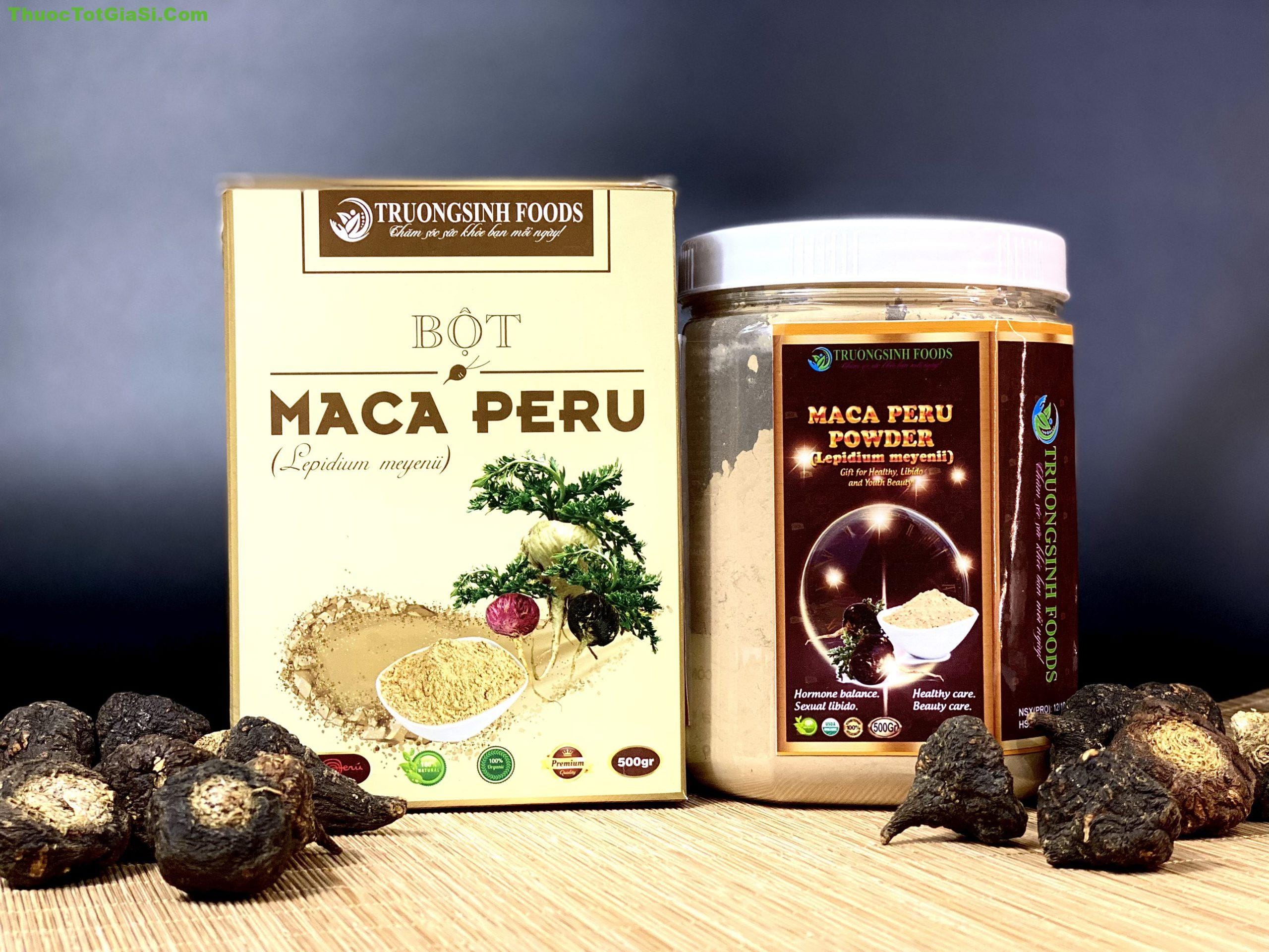 Bột Maca Peru 500g Trường Sinh Foods – Hỗ Trợ Tăng Cường Sinh Lý Nam, Nâng Cao Sức Khỏe