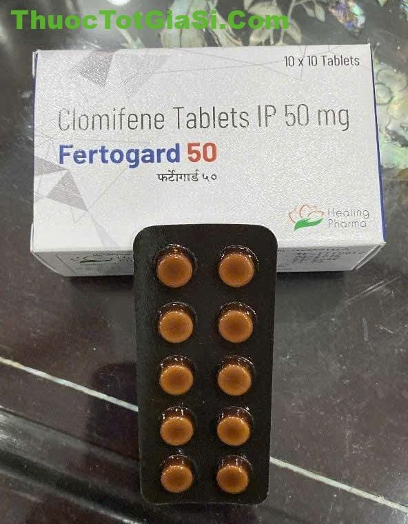 Fertogard 50 (Clomifene Citrate 50mg) – Thuốc Kích Thích Rụng Trứng, Hỗ Trợ Điều Trị Vô Sinh Nữ Fertogard 50 (Clomifene Citrate 50mg) – Thuốc Kích Thích Rụng Trứng, Hỗ Trợ Điều Trị Vô Sinh Nữ