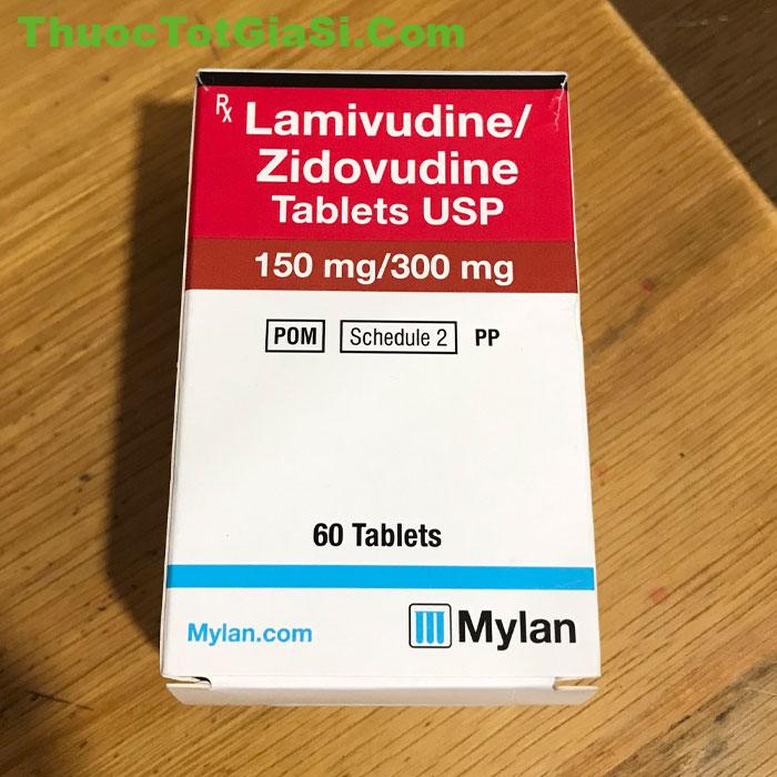 Lamivudine + Zidovudine 150mg/300mg Mylan | Thuốc Điều Trị HIV & Dự Phòng Sau Phơi Nhiễm PEP Chính Hãng 3 Lamivudine + Zidovudine 150mg/300mg Mylan