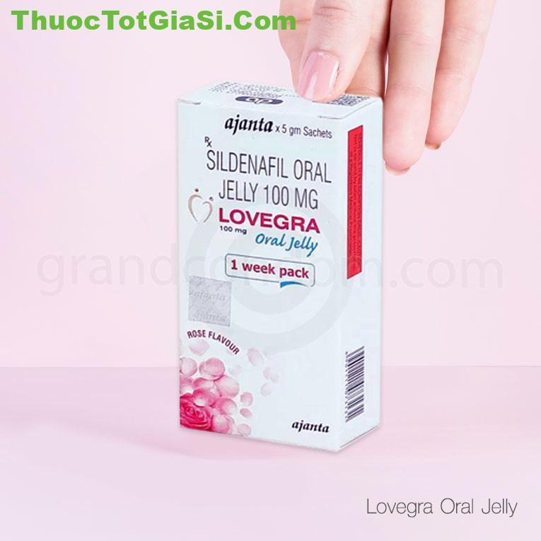 Lovegra Oral Jelly 100mg Ajanta | Sildenafil Jelly Điều Trị Rối Loạn Cương Dương