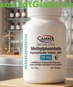 Methylphenidate Hydrochloride Tablets USP 20mg (Camber) – Thuốc điều trị rối loạn tăng động giảm chú ý (ADHD)