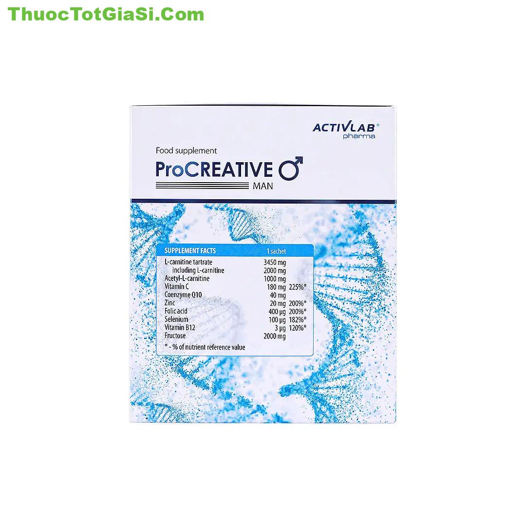 ProCREATIVE Man Activlab Pharma – Hỗ Trợ Tăng Cường Sức Khỏe Sinh Sản Nam Giới, Cải Thiện Chất Lượng Tinh Trùng