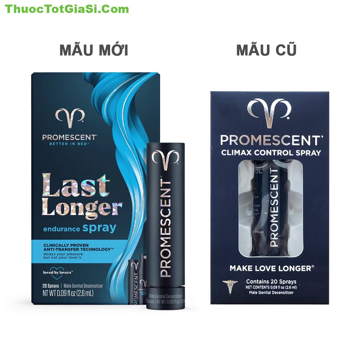 Chai xịt chống xuất tinh sớm tốt nhất Promescent Delay Spray 2.6ml USA