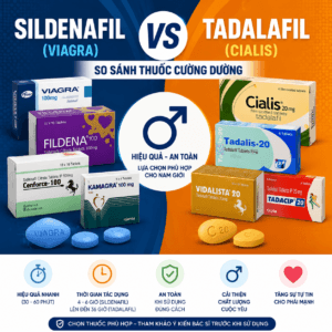 Sildenafil vs Tadalafil, Viagra vs Cialis, Cenforce vs Kamagra – Thuốc Cường Dương Nào Tốt Nhất?
