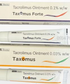 Taxomus Forte 0.1% Tacrolimus 10g – Công dụng, liều dùng