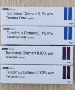 Taxomus Forte 0.1% Tacrolimus 10g – Công dụng, liều dùng