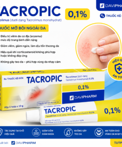 Thuốc Tacropic 0,1% Tacrolimus Giá Bao Nhiêu? Công Dụng