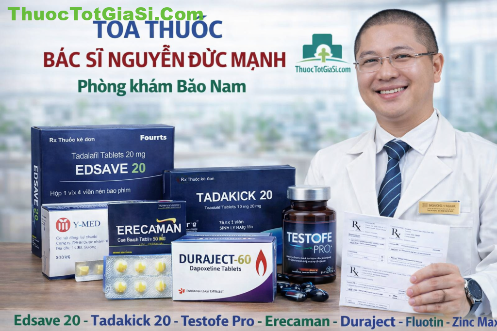 Toa thuốc của bác sĩ Nguyễn Đức Mạnh – Phòng khám Bảo Nam