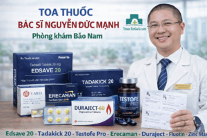 Toa thuốc của bác sĩ Nguyễn Đức Mạnh – Phòng khám Bảo Nam