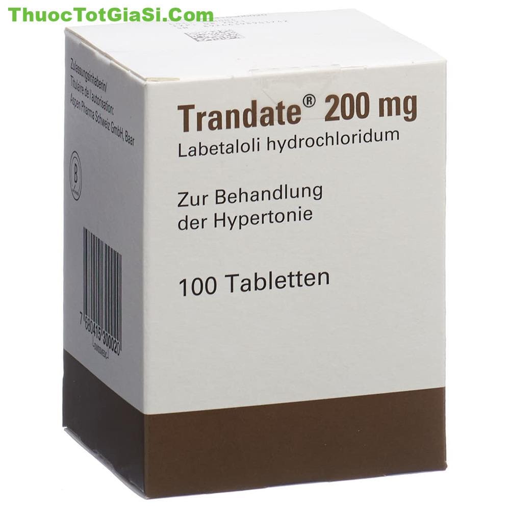 Trandate 200mg (Labetalol Hydrochloride) – Thuốc Điều Trị Tăng Huyết Áp
